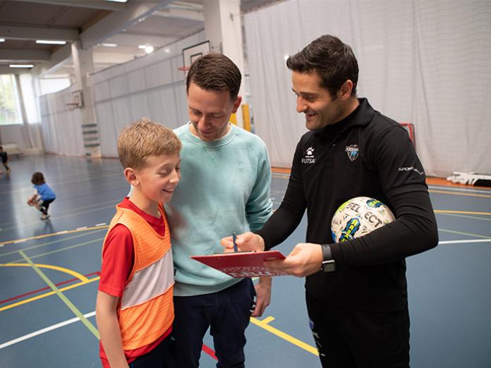 Child, parent and coach