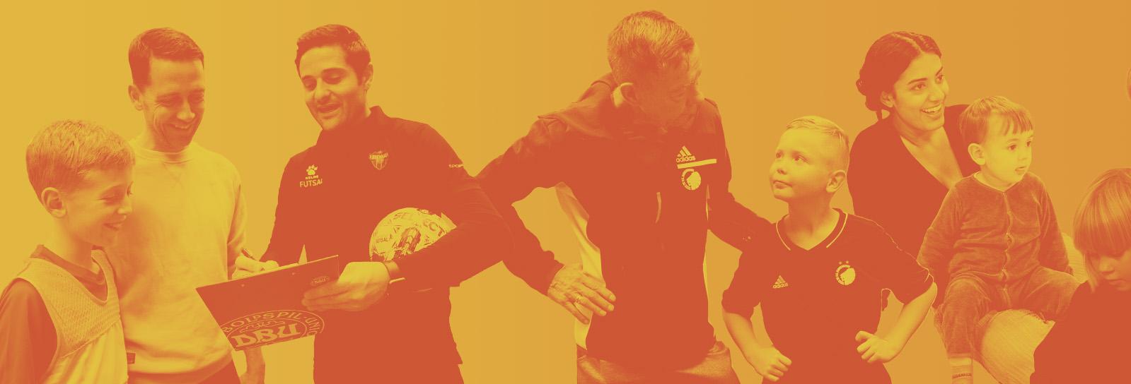 Collage of children and parents